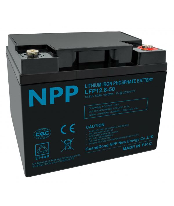 LiFePO4 літієвий акумулятор NPP 12.8V – 50Ah